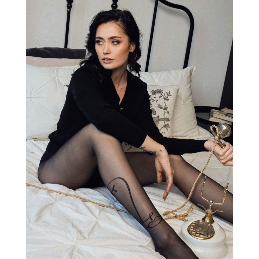 Зображення  жіночі колготки з узором matisse 20 den 3