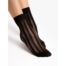 Жіночі гладкі шкарпетки з візерунком Fiore Vibe 20 den one size