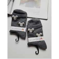 Жіночі гладкі шкарпетки з аплікацією Magnetis