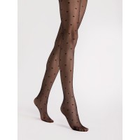 Жіночі колготки з візерунком fiore cuori 20 den