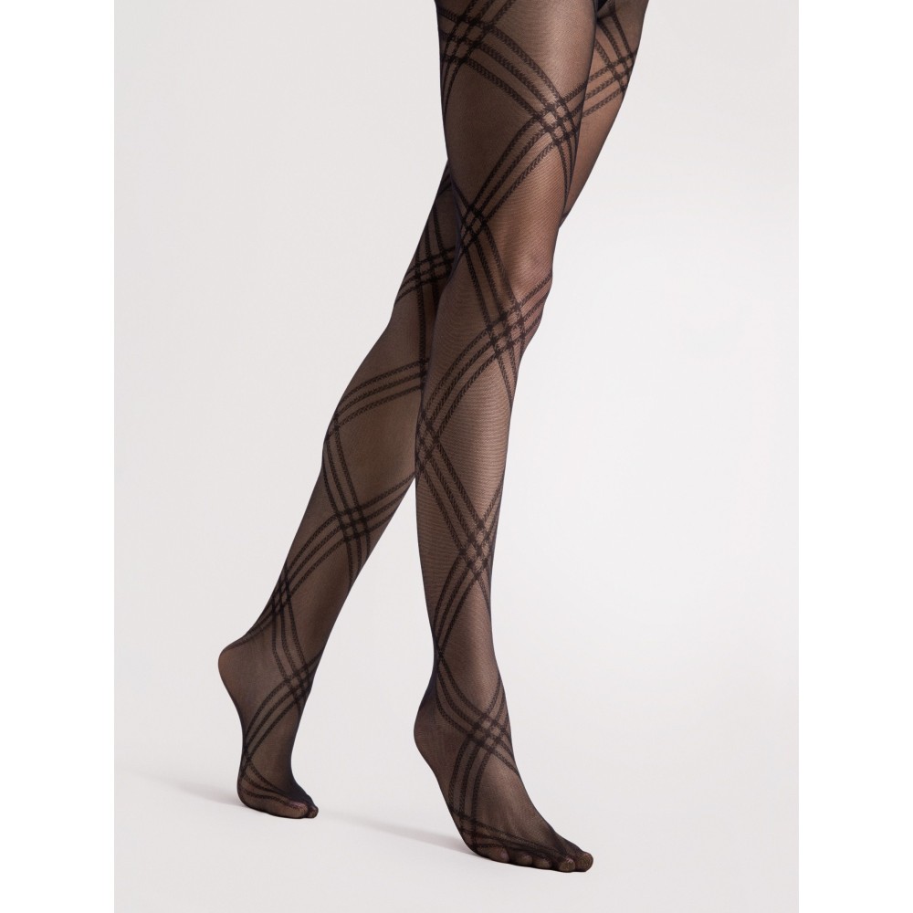 Зображення  жіночі колготки з візерунком fiore tess 30 den 4