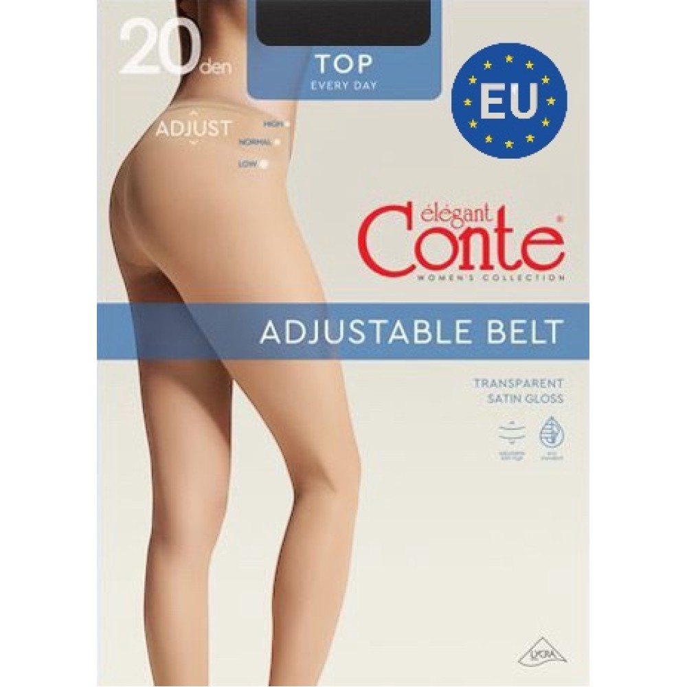 Зображення  класичні жіночі колготки жін. top 20, р.4, mocca