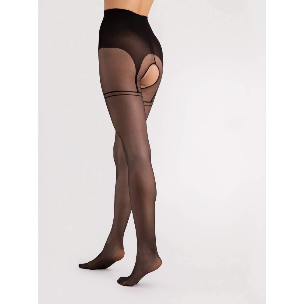 Фото  жіночі колготки з відкритим доступом fiore delight 0 den