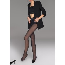 Жіночі колготки в горох з кружевним поясом на силіконі marilyn dream line d03 3/4