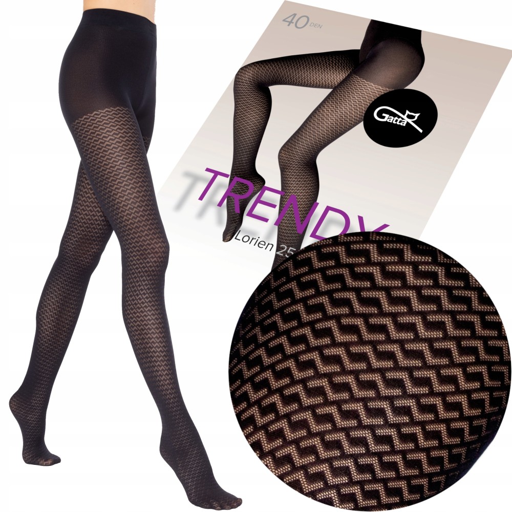 Фото  колготки з візерунком gatta lorien wz 2 xl