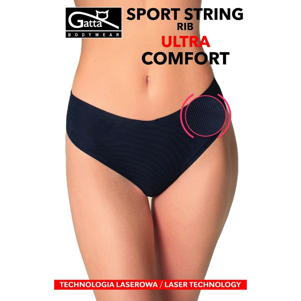 Фото  стрінги жіночі труси gatta sport string rib ultra cofort
