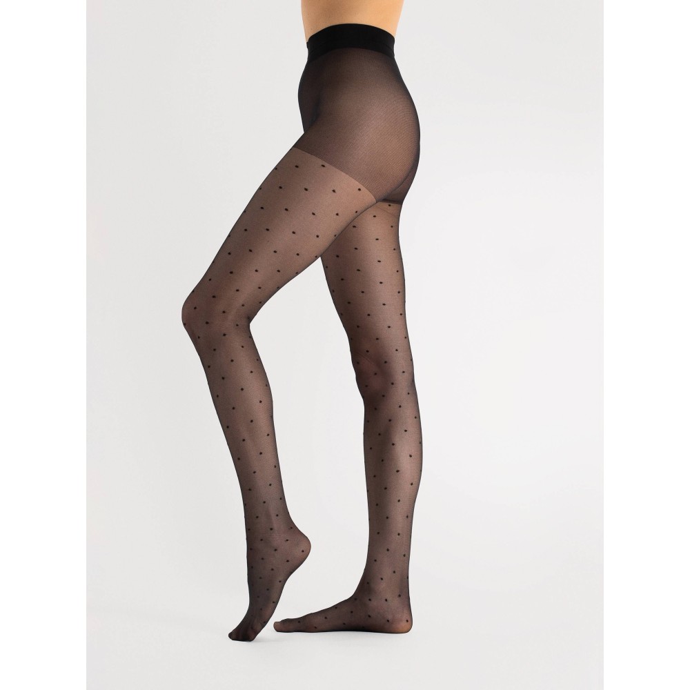 Фото  жіночі колготи в горох fiore kim