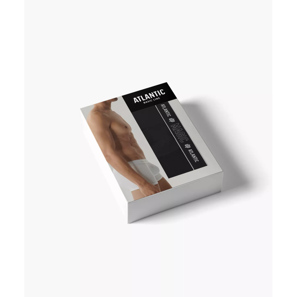 Фото  труси шорти чоловічі боксери пуш-ап atlantic bmh-1200