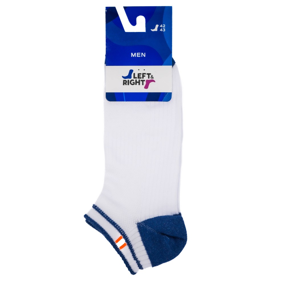 Зображення  шкарпетки чол. л&п 222 (короткі), р.44-45, 03 білий-джинс