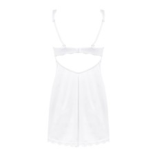 Комплект obsessive Amor Blanco chemise XXL/XXXL