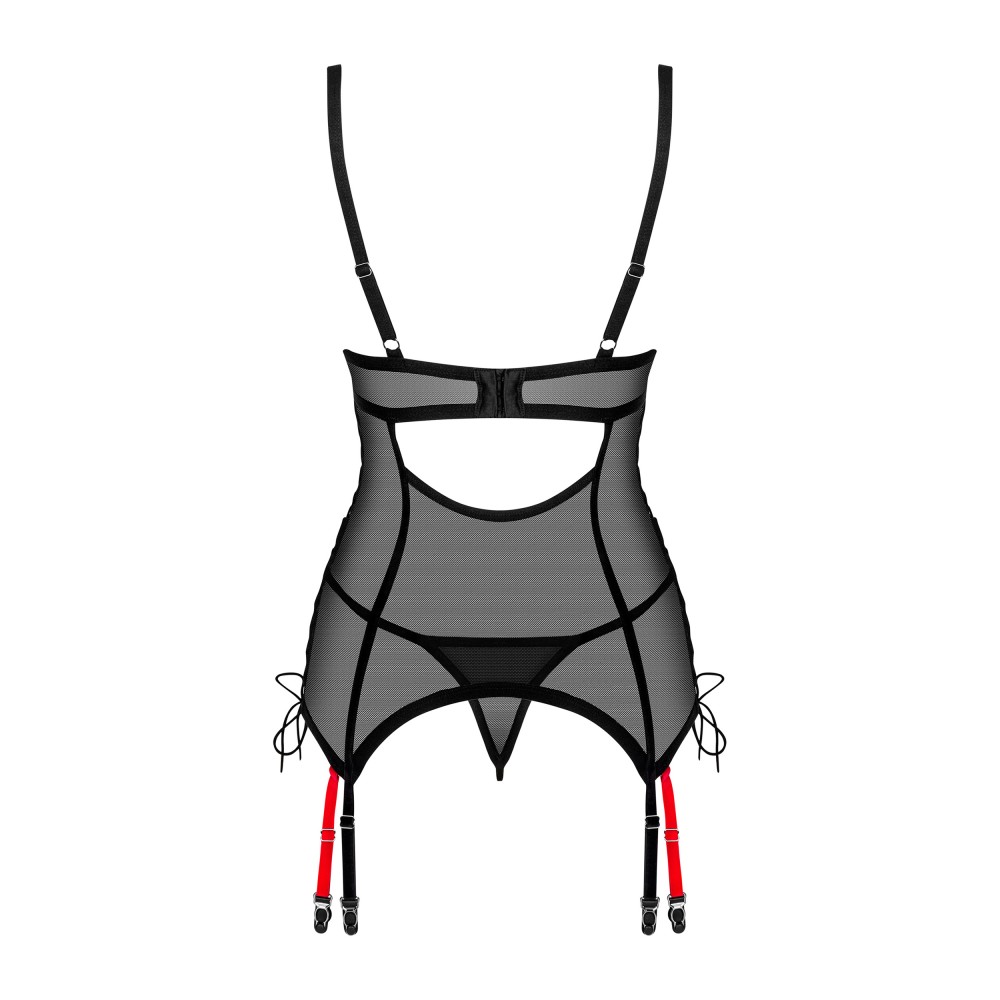 Зображення  комплект obsessive glandez corset m/l