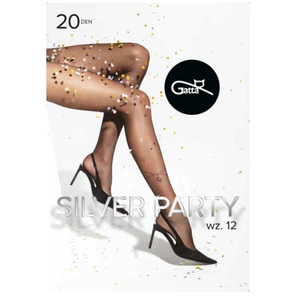 Фото  колготки з візерунком gatta silver party w.1