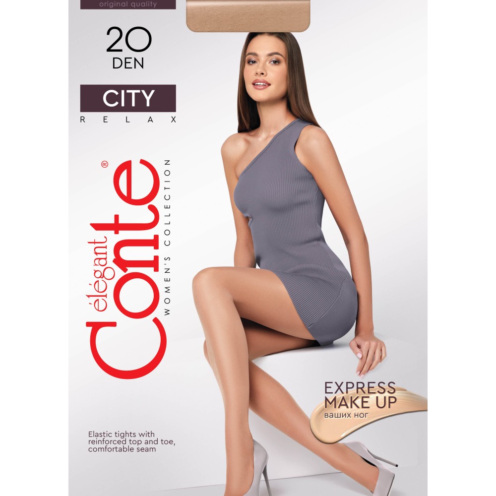 Фото  класичні жіночі колготки жін. ce city 20, р., nero
