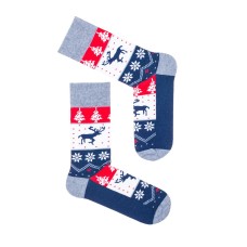 Чоловічі новорічн шкарпетки Milena 1290.001 38-41