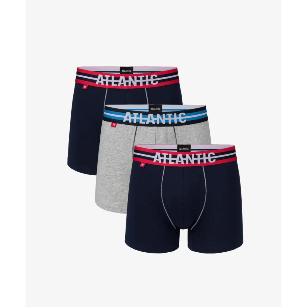 Фото  труси шорти чоловічі боксери atlantic 3smh-001