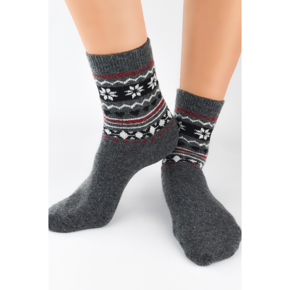 Зображення  жіночі гладкі шкарпетки теплі з вовною noviti sw010 36-41