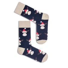 Чоловічі новорічн шкарпетки Milena 1290.006 42-46 Чоловічі новорічн шкарпетки Milena 1290.006 42-46