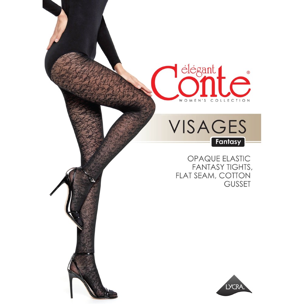 Фото  колготки жін. ce fantasy visages, р., nero