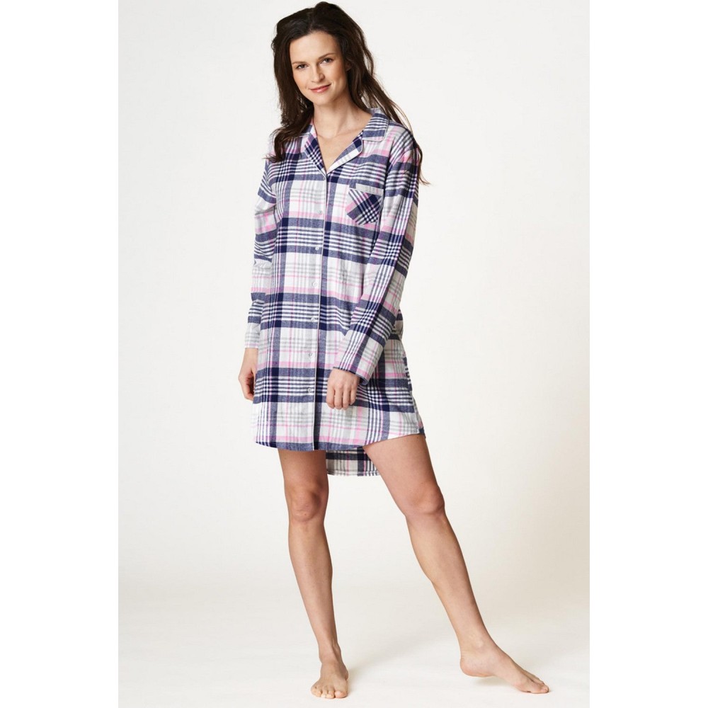 Зображення  жіноча фланелева сорочка key lnd-445