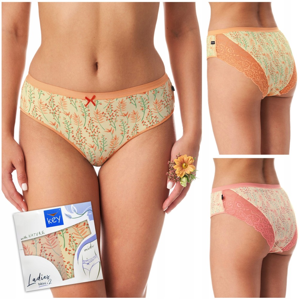 Фото  сліпи жіночі трусики key (2 шт.) lpc 986