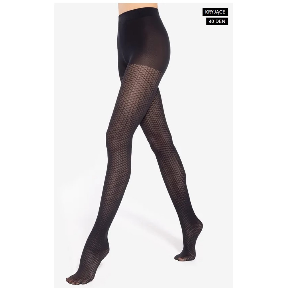 Фото  колготки з візерунком gatta lorien wz 24 xl