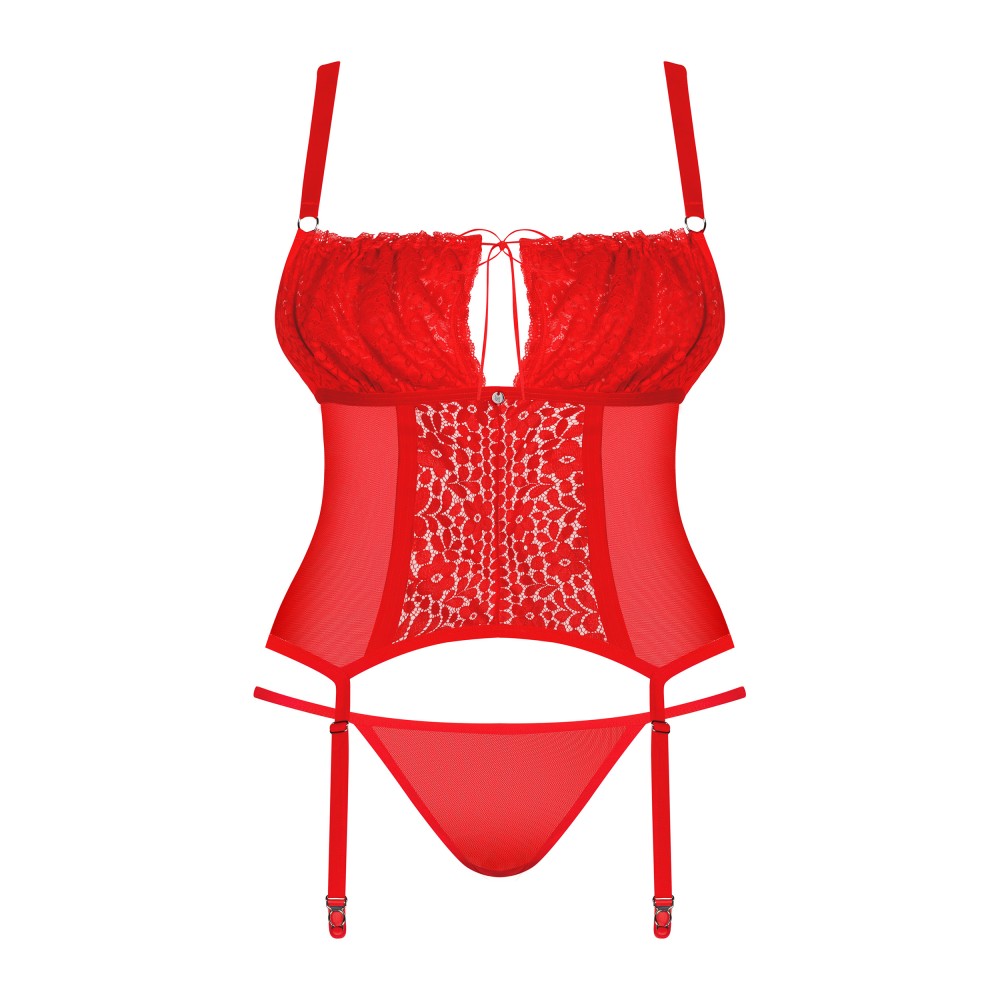 Фото  комплект obsessive blossmina corset