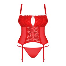 Комплект obsessive Blossmina corset 6XL/7XL