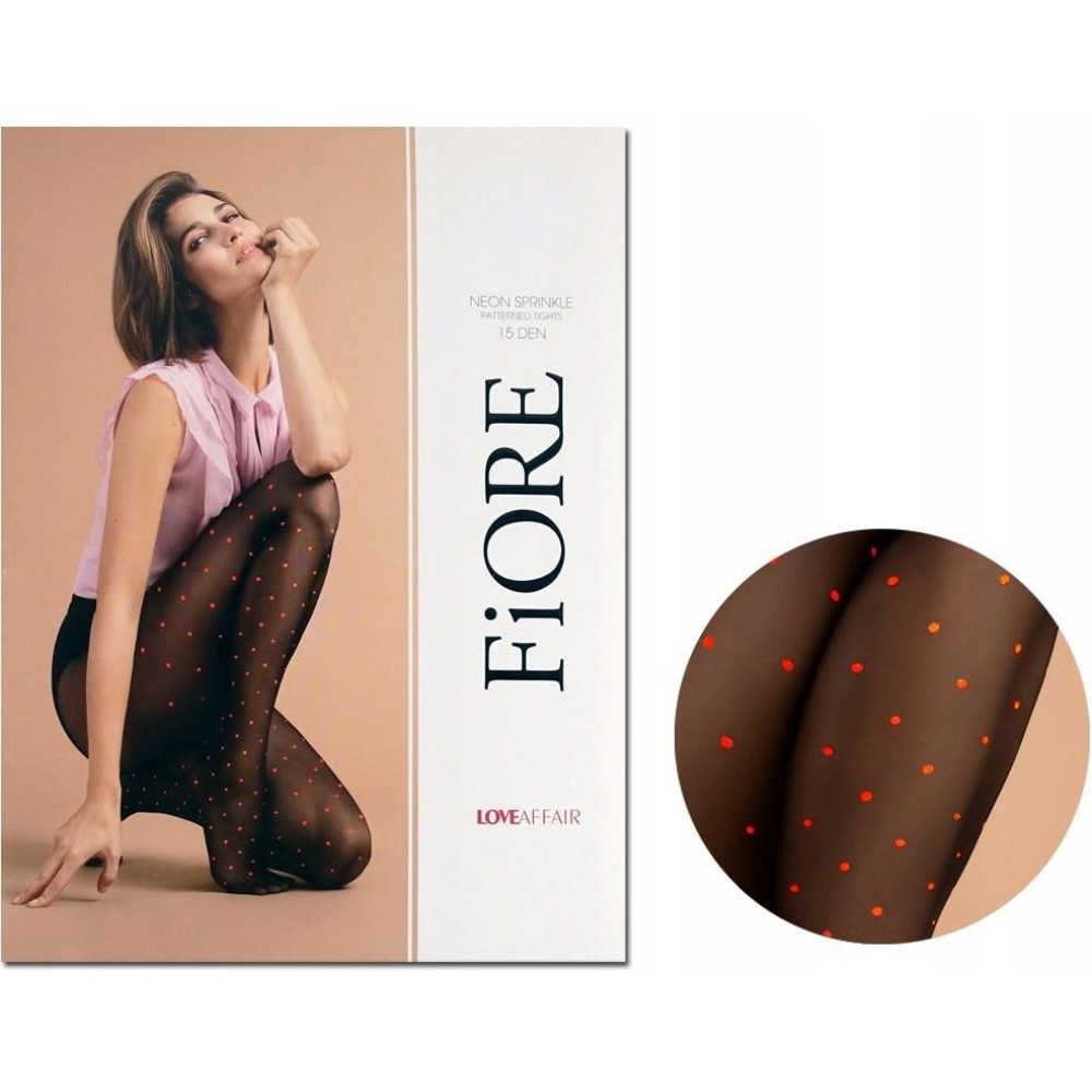 Зображення  жіночі колготки з узором neon sprinkle 15 den 2