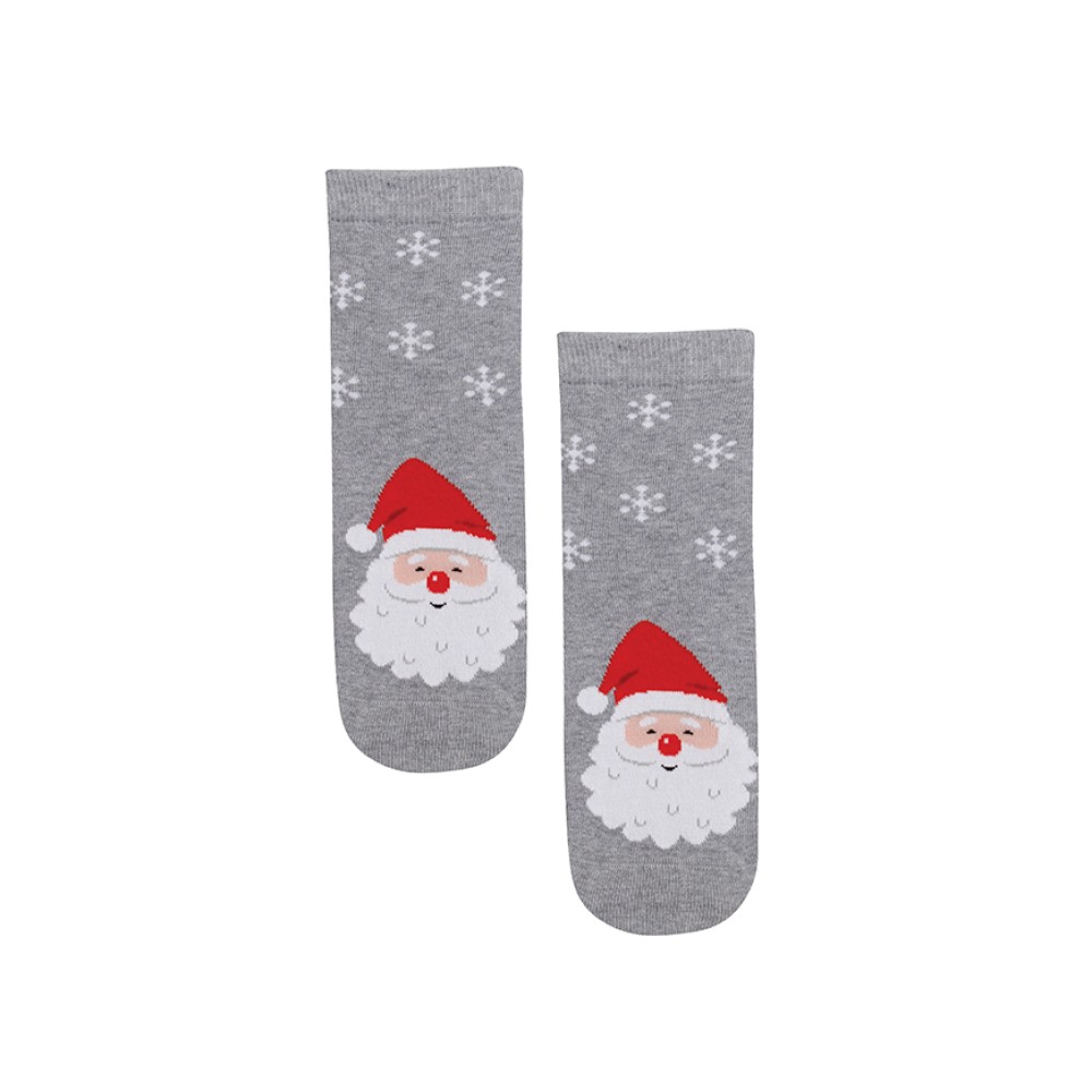 Фото  жіночі гладкі шкарпетки новорічні wola wz 843