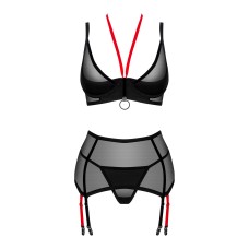 Комплект obsessive Glandez garter belt set XL/XXL