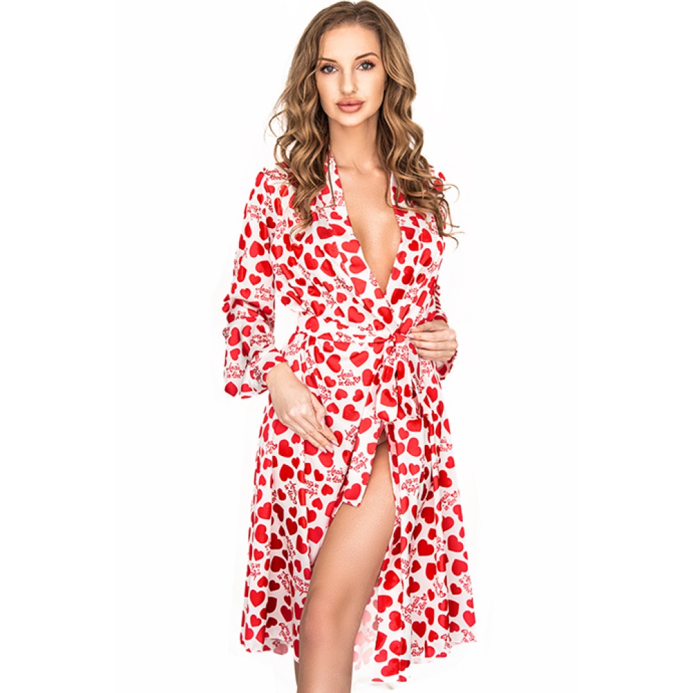 Фото  пеньюар anais inezza one robe бело-красный