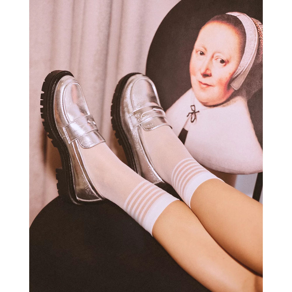 Зображення  жіночі гладкі шкарпетки gabriella yoko 20 den one size