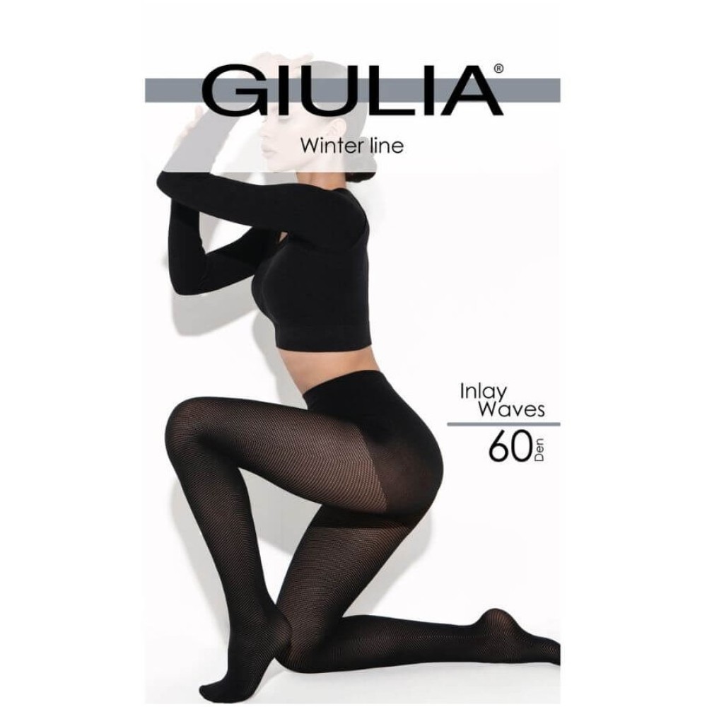 Зображення  жіночі колготки з візерунком giulia inlay waves 60 model 1 4
