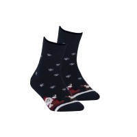 Жіночі гладкі шкарпетки новорічні Wola wzr 843