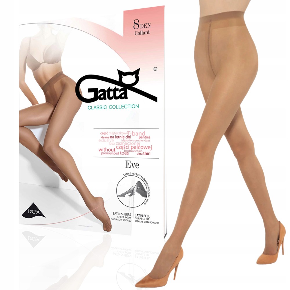 Фото  класичні жіночі колготки gatta eve 8 xl
