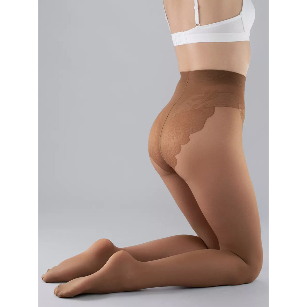 Фото  класичні жіночі колготки трусики з ажурними трусиками giulia bikini 20