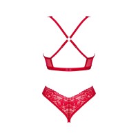 Комплект obsessive Lacelove set otwarty M/L