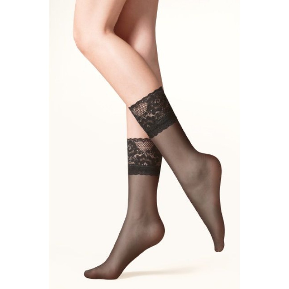 Зображення  жіночі гладкі шкарпетки gabriella kala beige one size