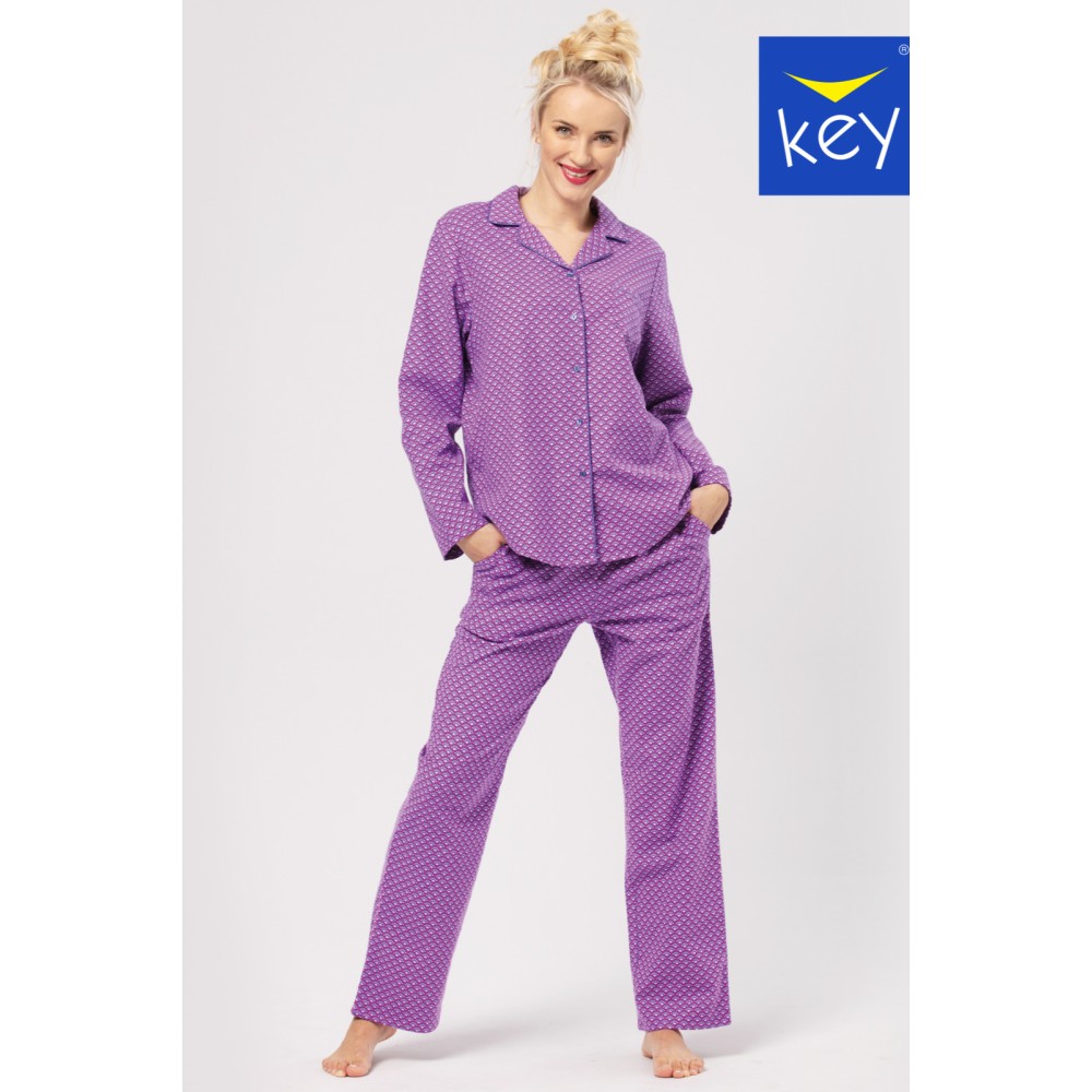 Фото  піжама жіноча фланелева key lns-529
