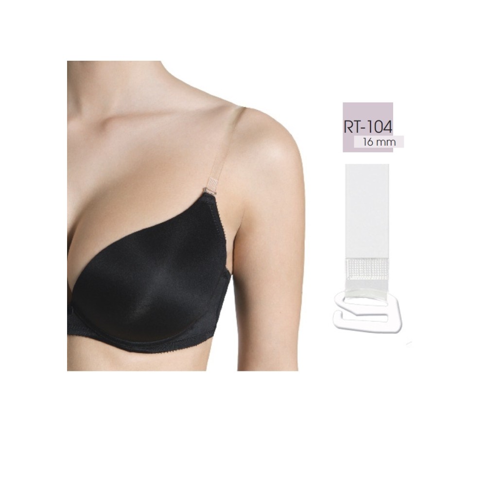 Фото  бретели для бюстгальтера силіконові julimex rt-104 silikon 16mm metal