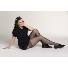 Жіночі колготки великого розміру в горох gabriella xenia puntina 15 7