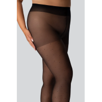 Жіночі колготки великого розміру з узором mona queen dots right 30 den