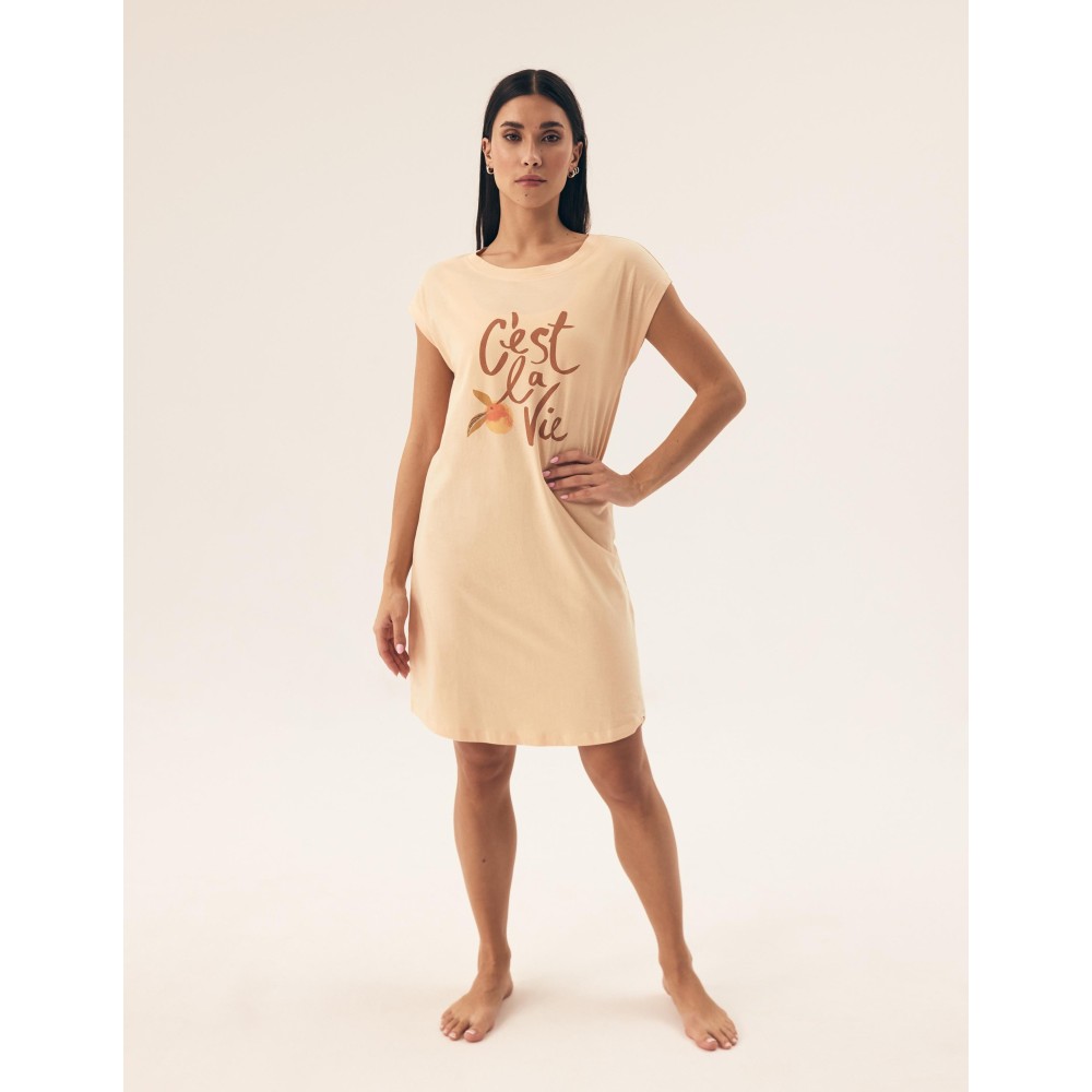 Зображення  жіноча нічна сорочка henderson 42683 naranja xxl