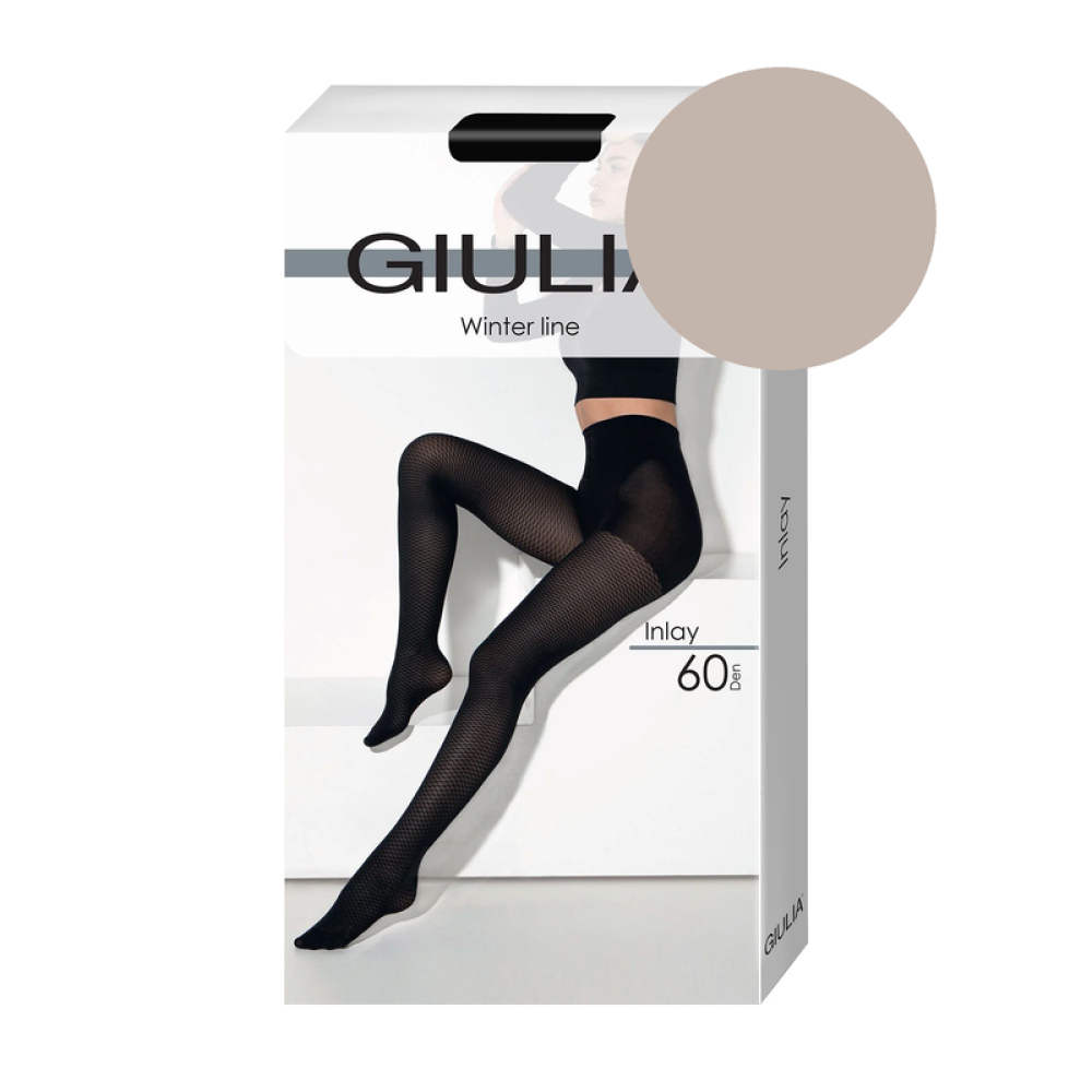 Фото  жіночі колготки з візерунком giulia inlay 60 model 8