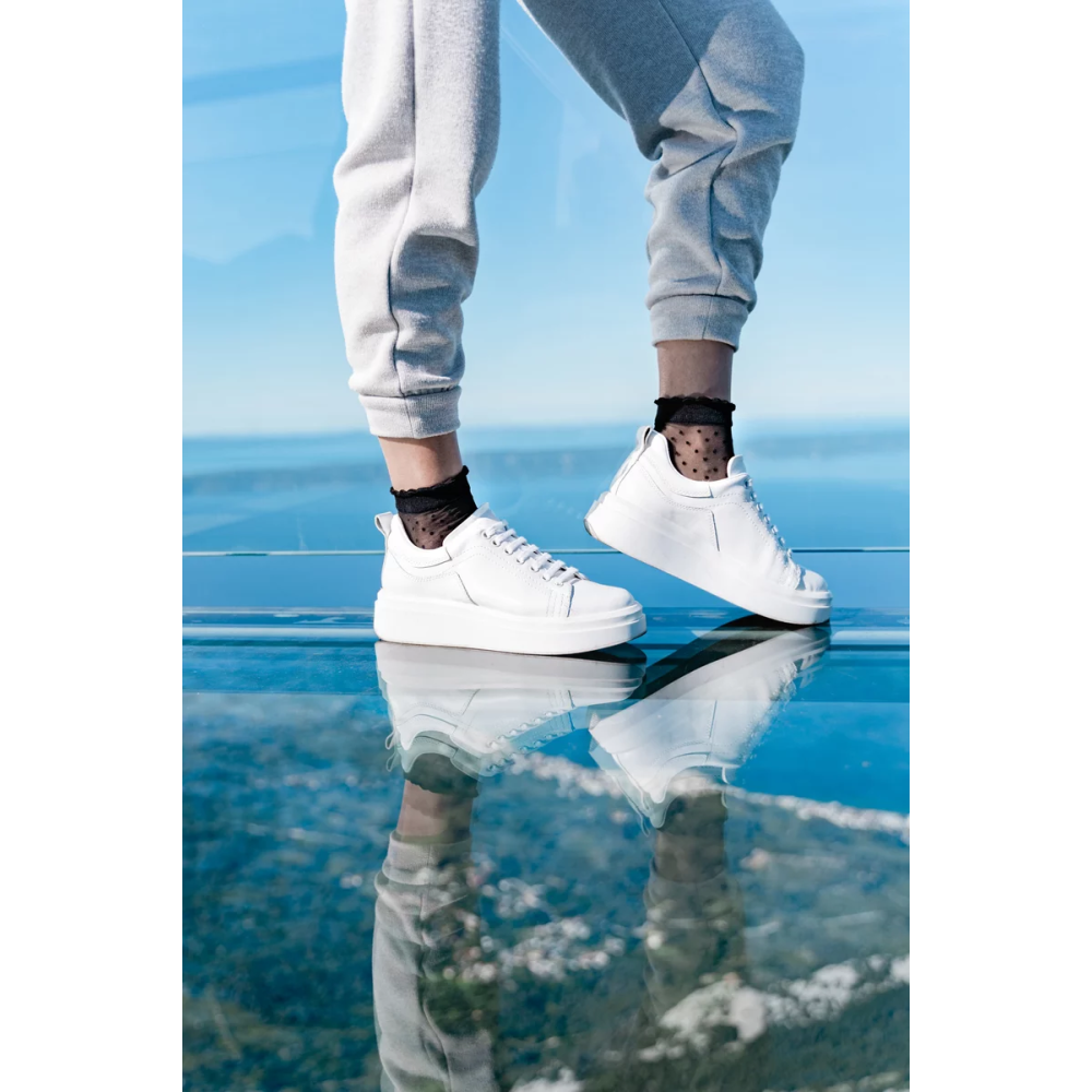 Фото  жіночі шкарпетки в горох gabriella puntina 20 den