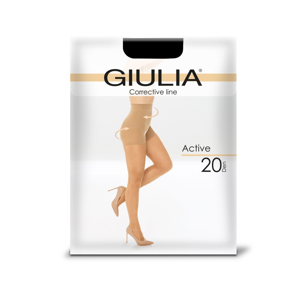 Фото  корекційні жіночі колготки giulia active 0 den