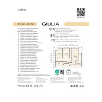 Корекційні жіночі колготки giulia active 40 den xxl 6