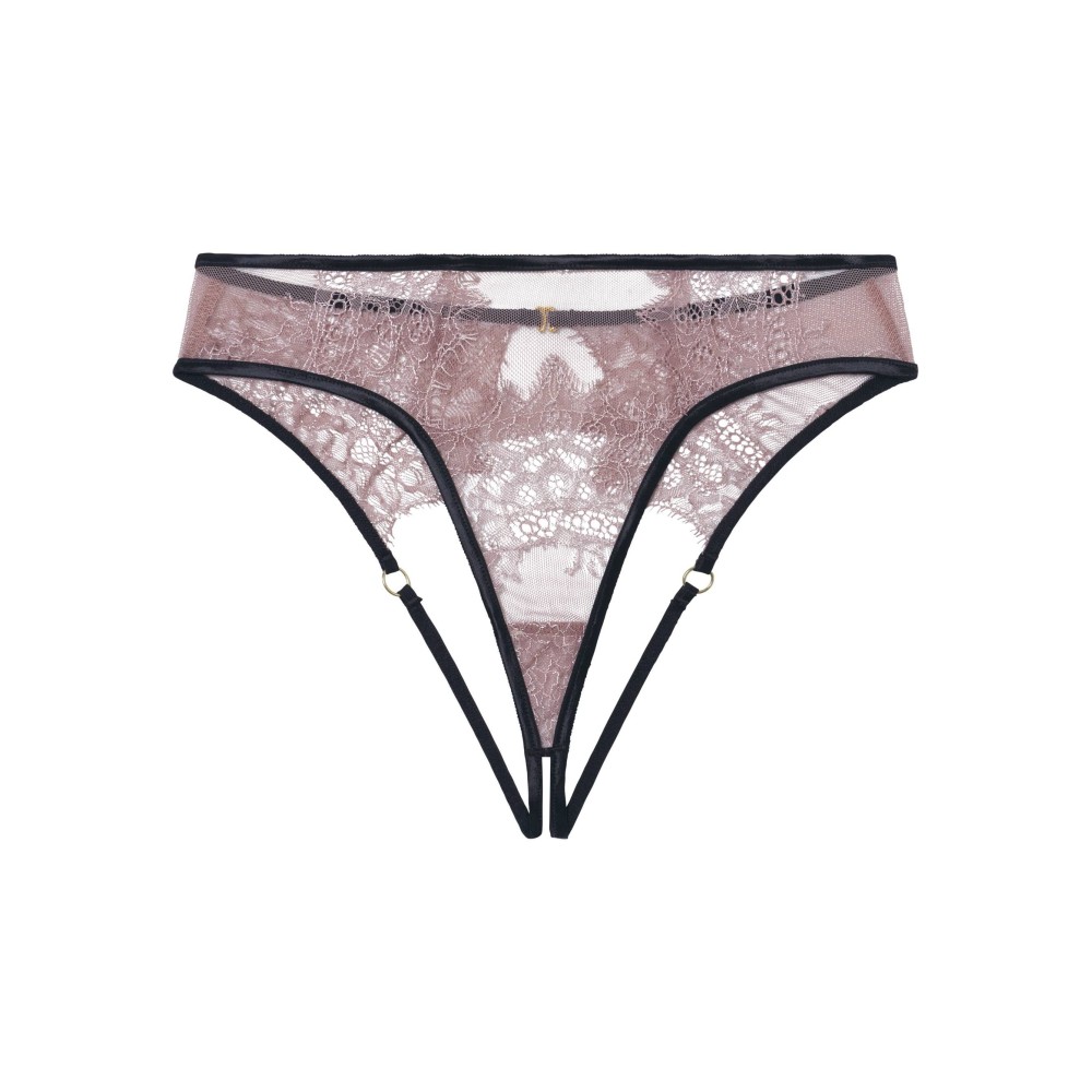 Фото  сліпи жіночі мереживні трусики з відкритим доступом fiore linda