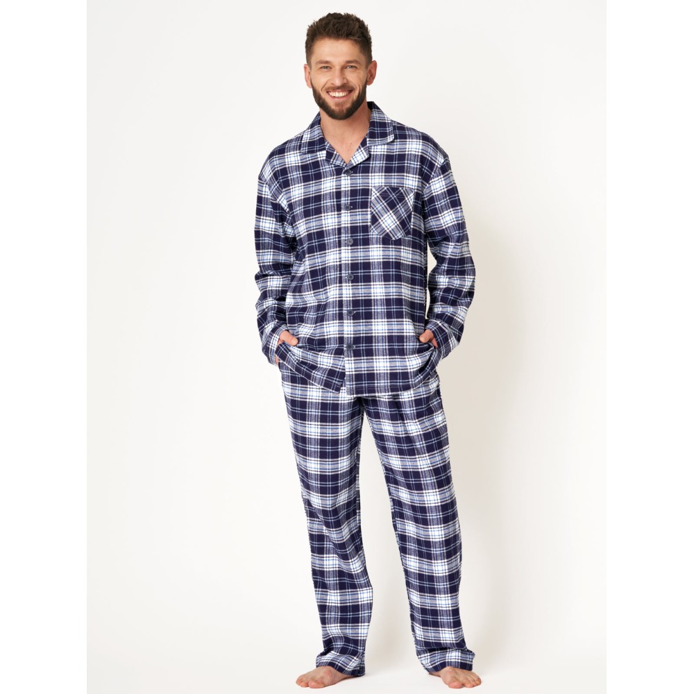 Фото  піжама чоловіча фланелева key mns-411