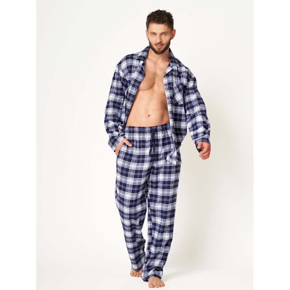 Фото  піжама чоловіча фланелева key mns-411